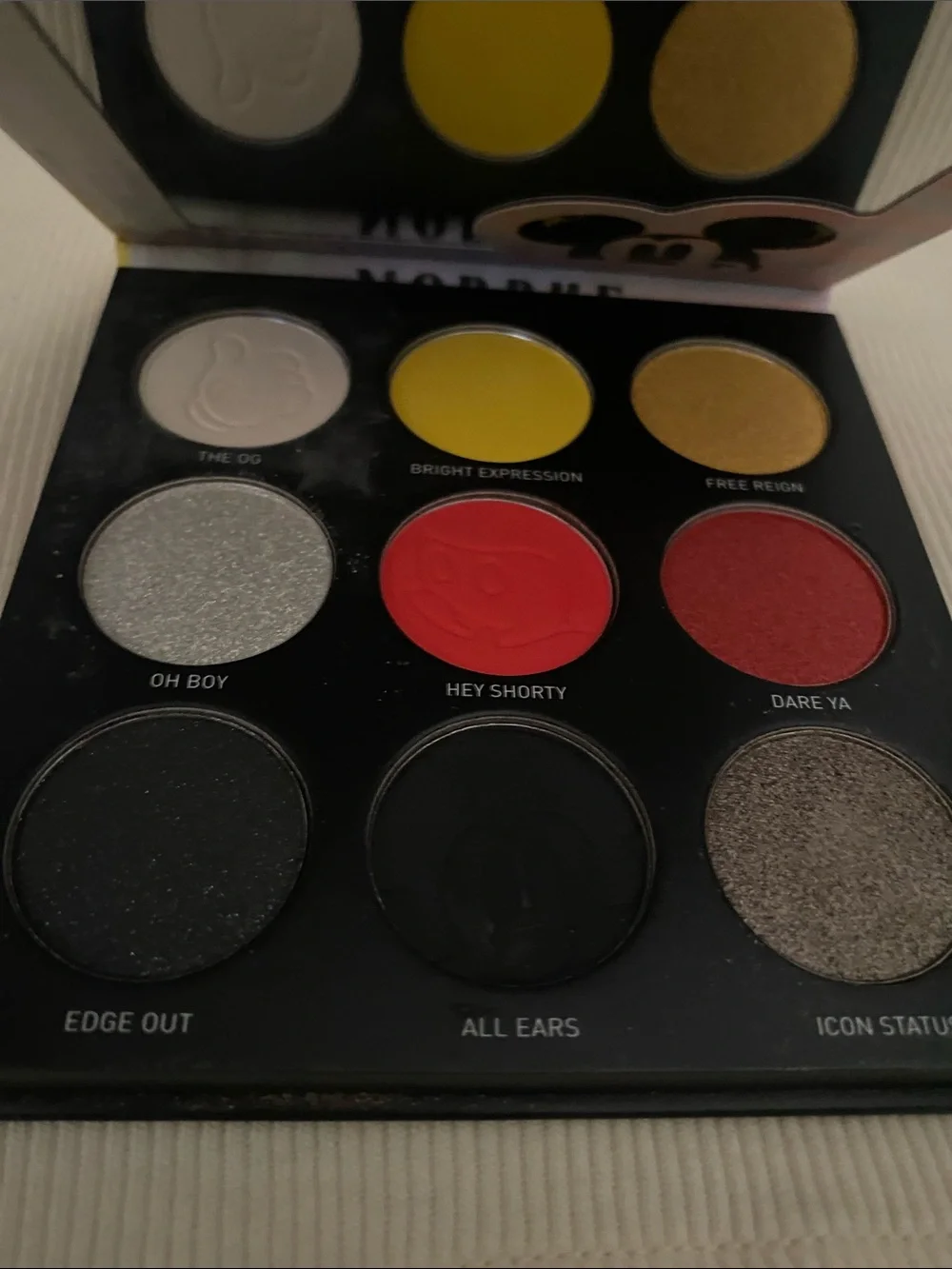 Disney Mickey Pop Art Makeup Palette - Black, Pink & Yellow Design by MORPHE
